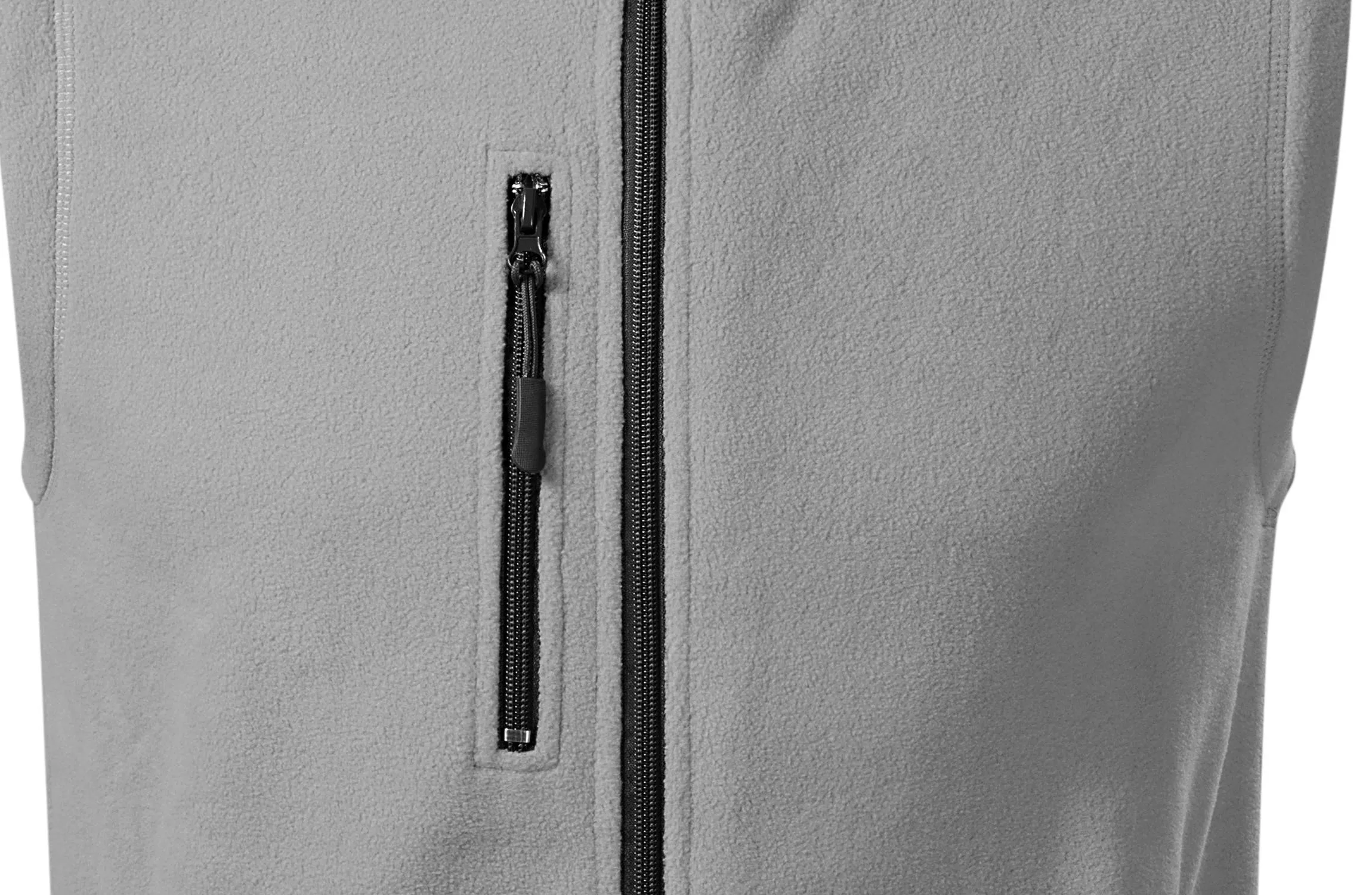 Chaleco polar en contraste - Prácticos bolsillos con cremallera.