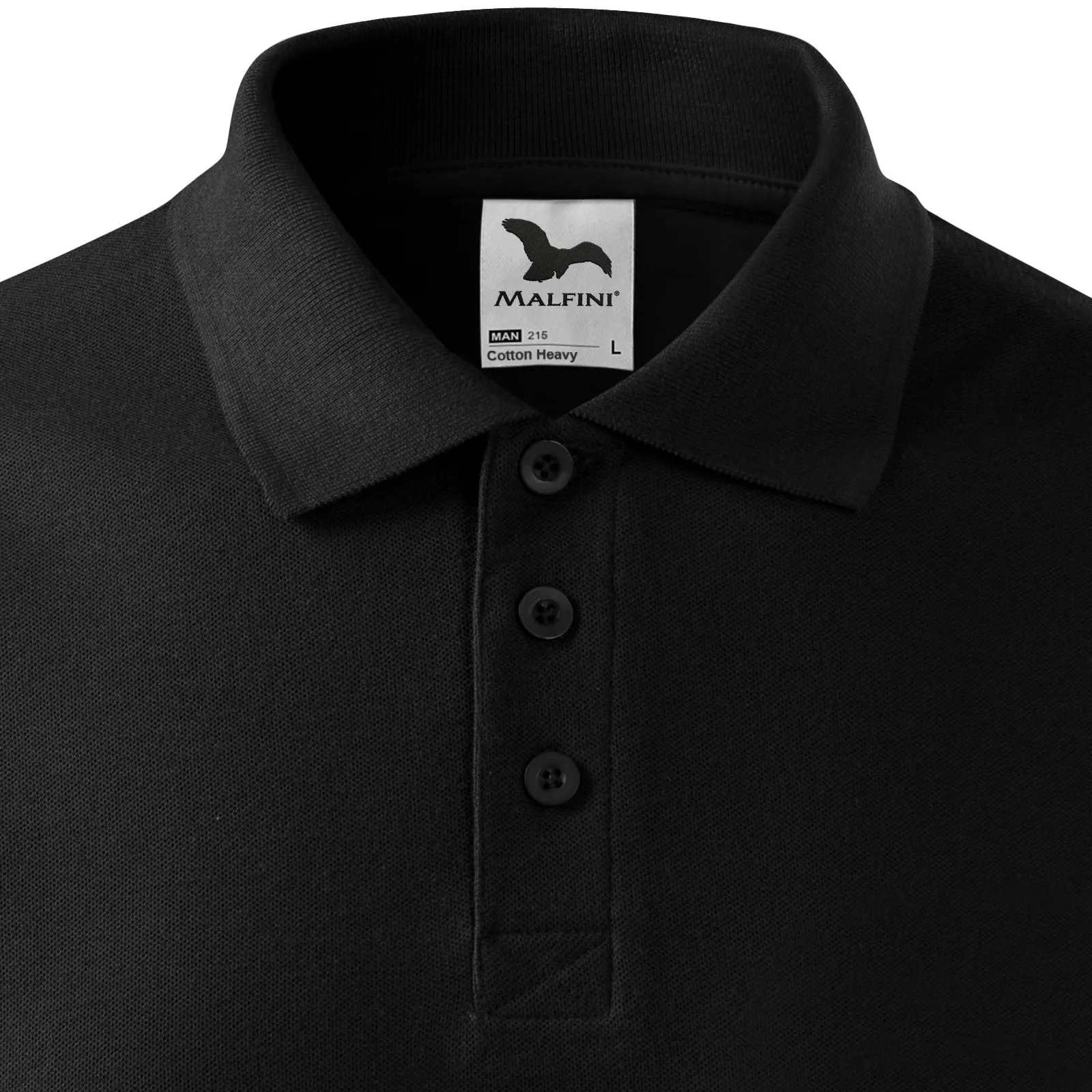 Polo de peso pesado para hombre - cierre de 3 botones