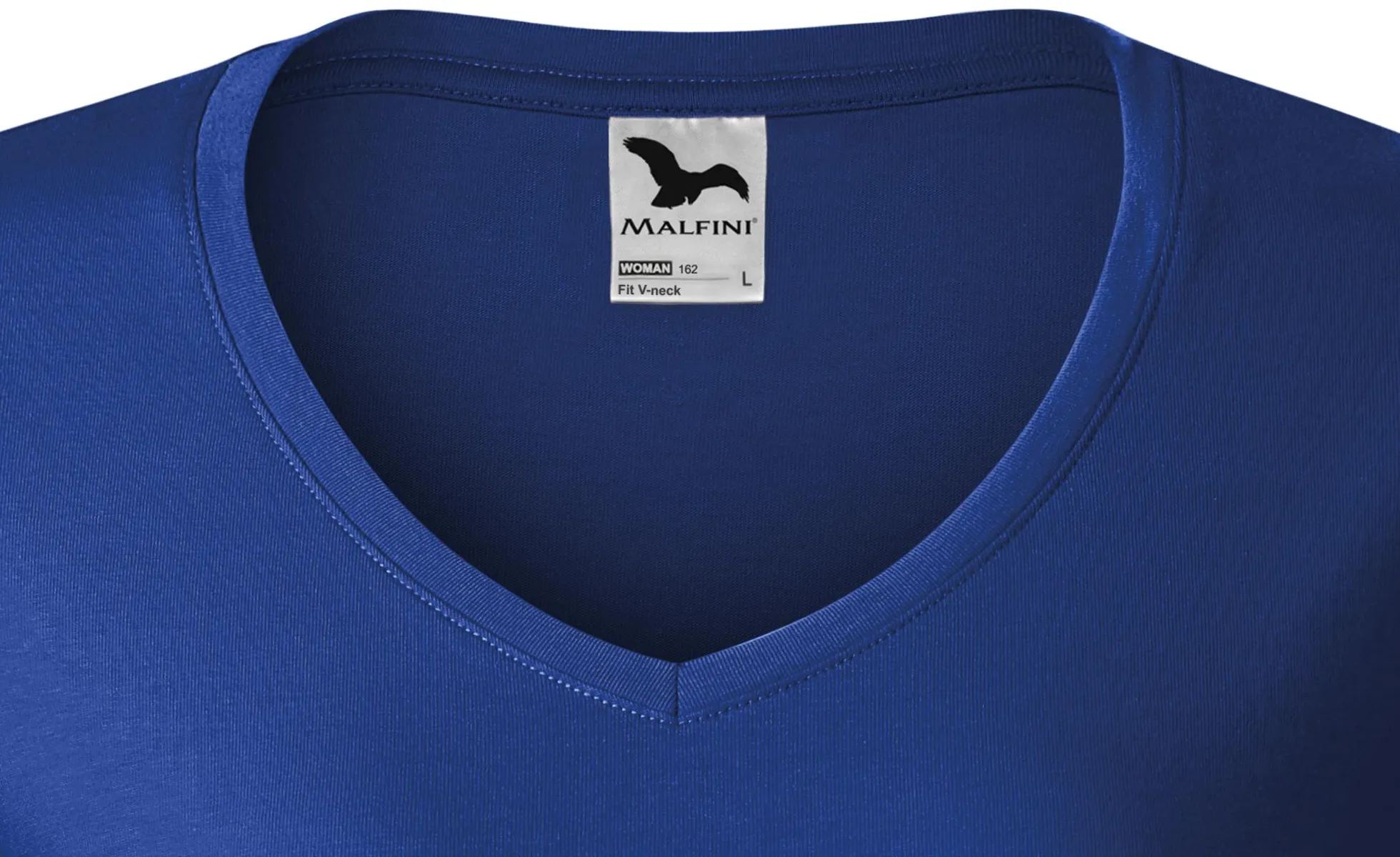 Camiseta ajustada para mujer con escote en V - Escote en V profundo