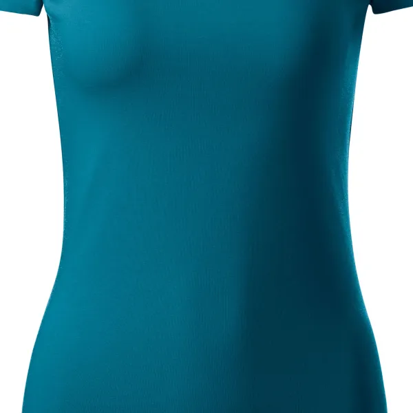 Camiseta de mujer con costuras decorativas - Ajuste ceñido y ajustado