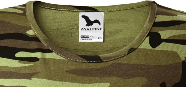 Camiseta de camuflaje para mujer - Escote redondo clásico