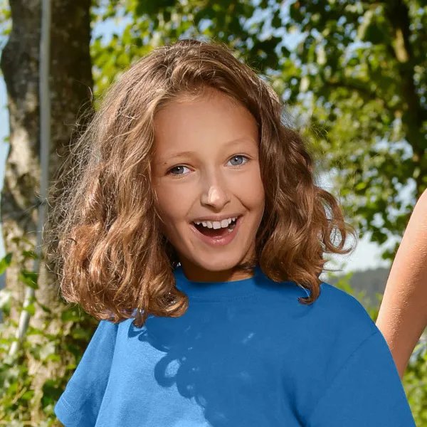 Camiseta sencilla para niños - Escote redondo clásico