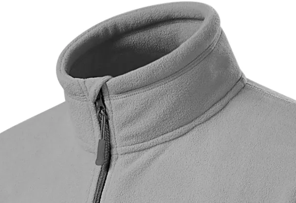 Chaqueta de polar en contraste para hombre - Cuello elevado para proteger del frío en el cuello.