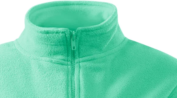 Chaqueta de lana para mujer - Cierre de cremallera hasta la barbilla.