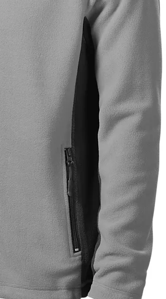 Chaqueta de polar en contraste para hombre - Detalles oscuros en contraste