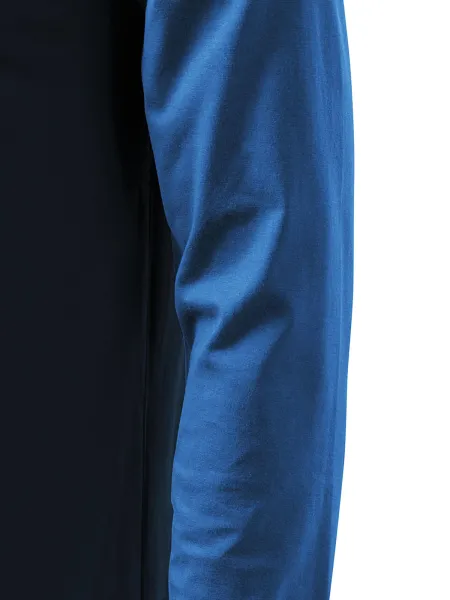 Camiseta de hombre de manga larga en contraste - Corte con costuras laterales