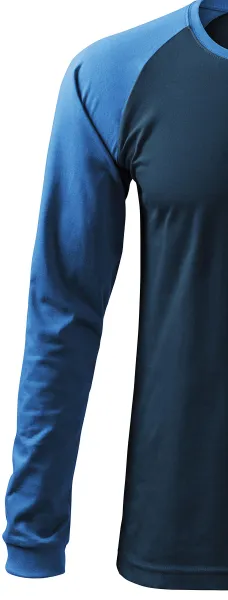 Camiseta de hombre de manga larga en contraste - Mangas largas raglán