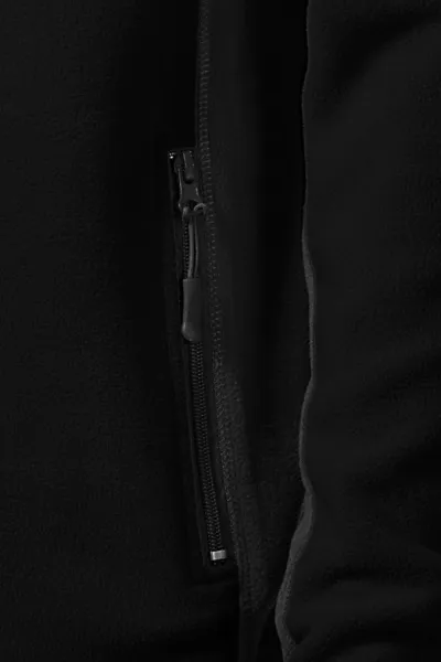 Chaqueta de polar en contraste para hombre - Prácticos bolsillos con cremallera.