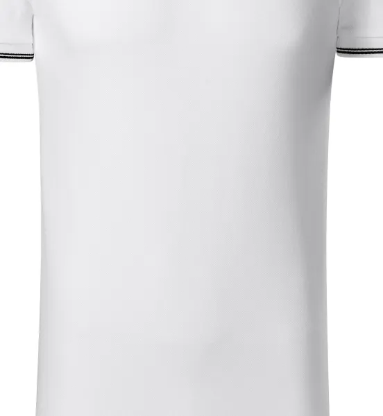 Polo de hombre en contraste - Corte suavemente cónico