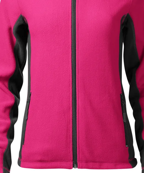 Chaqueta de mujer polar en contraste - Corte suavemente cónico