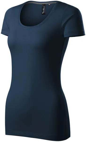 Camiseta de mujer con costuras decorativas - Camiseta de mujer para uso diario
