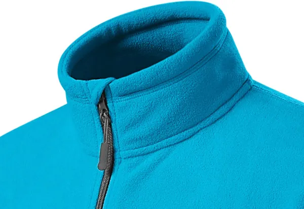 Chaqueta de polar en contraste para hombre - Cuello elevado para proteger del frío en el cuello.