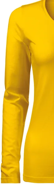 Camiseta ajustada de mujer con mangas largas. - Mangas largas clásicas