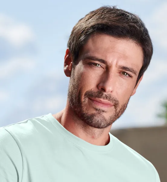 Camiseta simple para hombre - Escote redondo clásico