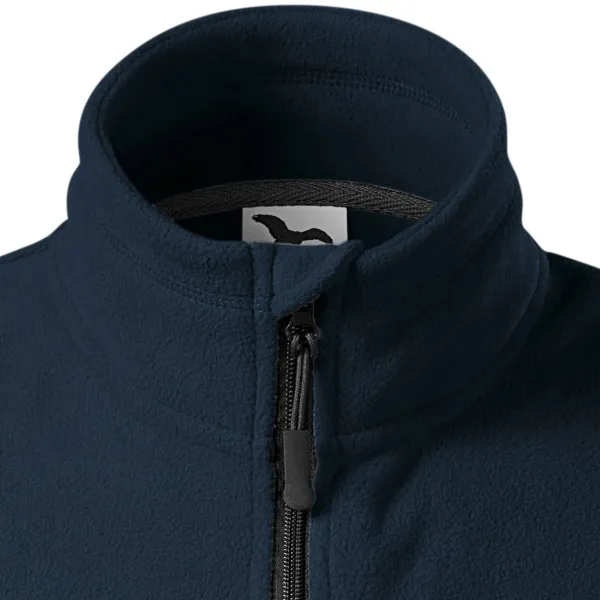 Chaleco polar en contraste - Cierre de cremallera hasta la barbilla.