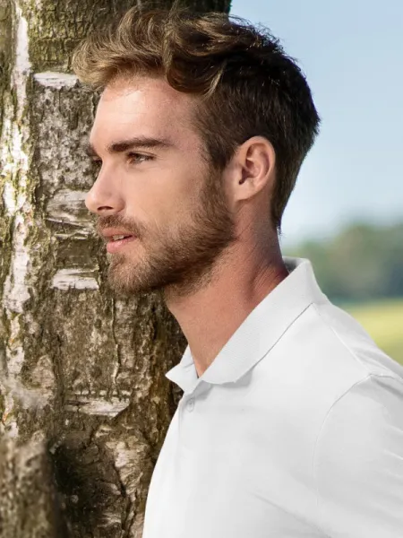 Polo simple para hombre - cierre de 2 botones