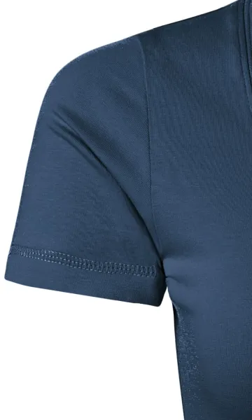 Camiseta de mujer con costuras decorativas - Mangas cortas ajustadas