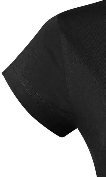 Camiseta de mujer slim fit con cuello redondo - Mangas cortas