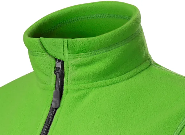 Chaqueta de mujer polar en contraste - Cuello elevado para proteger del frío en el cuello.