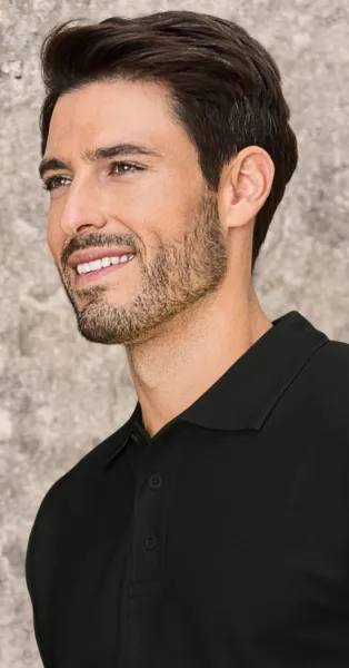 Polo holgado de hombre - cierre de 3 botones