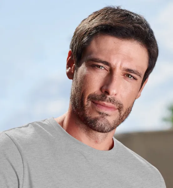 Camiseta simple para hombre - Escote redondo clásico
