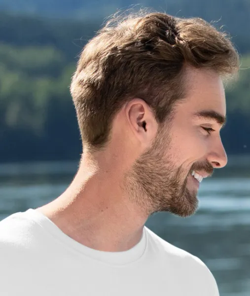 Camiseta de moda para hombre - Escote redondo clásico