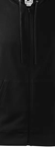 Sudadera de hombre con capucha - Cremallera del color de la sudadera.