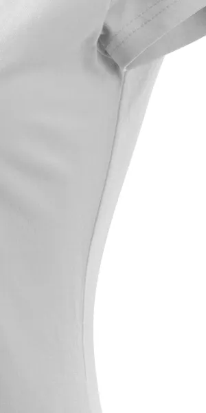 Camiseta de mujer con mangas muy cortas. - Corte con costuras laterales