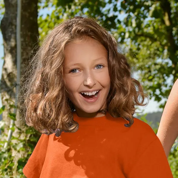 Camiseta sencilla para niños - Escote redondo clásico