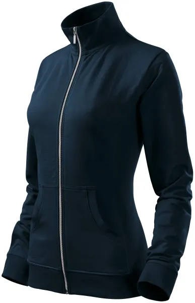 Sudadera de mujer sin capucha - Sudadera de mujer con cremallera y sin capucha