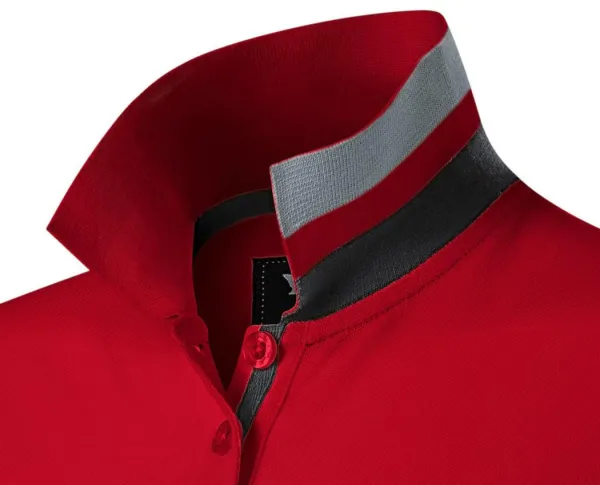 Vestido de mujer con cuello levantado - Collar con dos formas de llevarlo