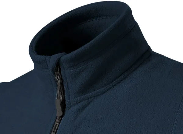 Chaleco polar en contraste - Cuello elevado para proteger del frío en el cuello.