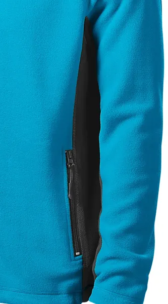 Chaqueta de polar en contraste para hombre - Detalles oscuros en contraste