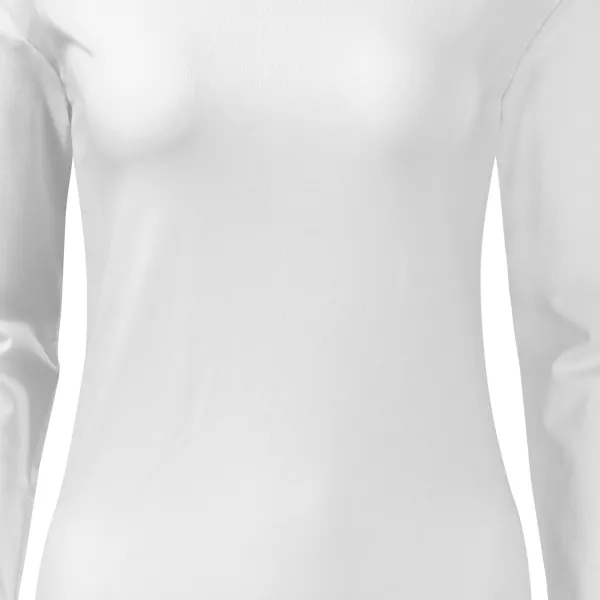 Camiseta ajustada de mujer con mangas largas. - Corte suavemente cónico