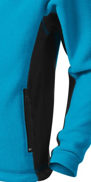 Chaqueta infantil de forro polar en contraste - Detalles oscuros en contraste