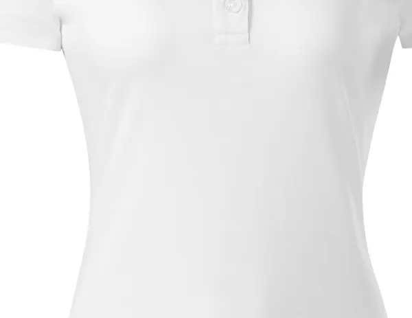Elegante polo de mujer mercerizado - Corte suavemente cónico