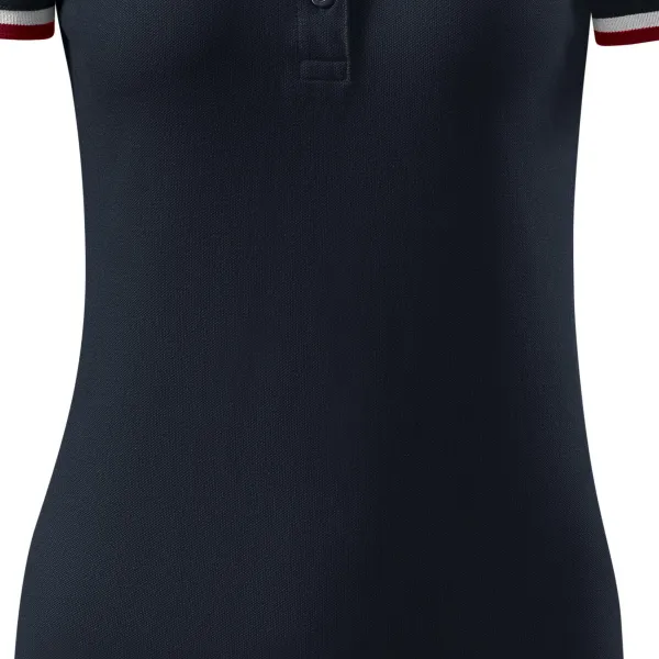 Polo de mujer con cuello hacia arriba - Corte suavemente cónico