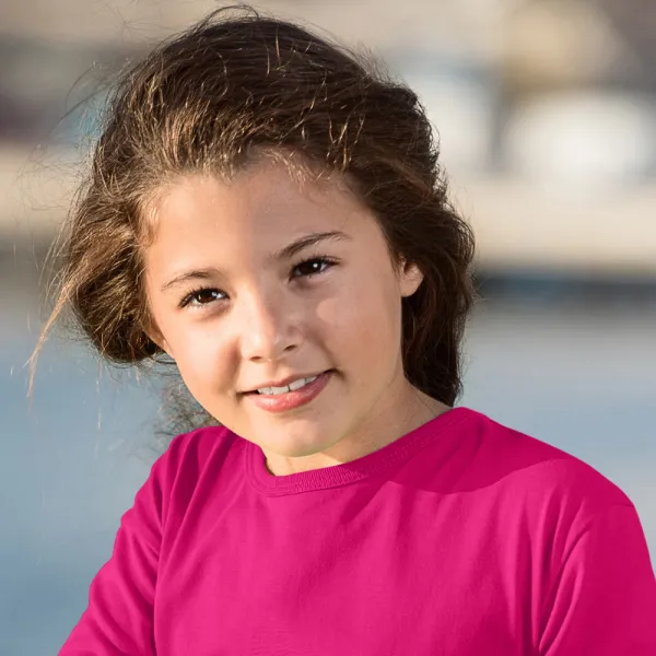 Camiseta de manga larga para niños - Escote redondo clásico