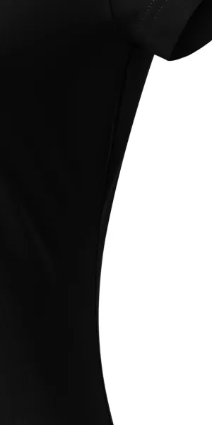 Camiseta ajustada para mujer con escote en V - Corte con costuras laterales
