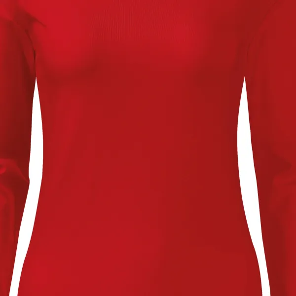 Camiseta ajustada de mujer con mangas largas. - Corte suavemente cónico