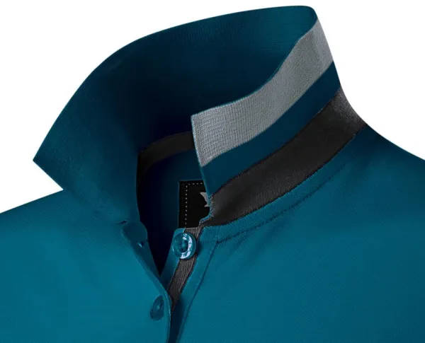Vestido de mujer con cuello levantado - Collar con dos formas de llevarlo