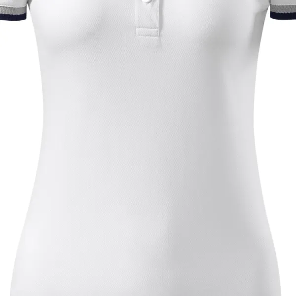 Polo de mujer con cuello hacia arriba - Corte suavemente cónico