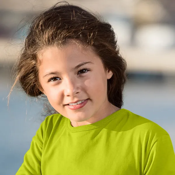 Camiseta de manga larga para niños - Escote redondo clásico