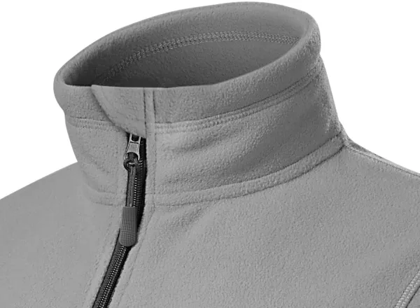 Chaqueta de mujer polar en contraste - Cuello elevado para proteger del frío en el cuello.