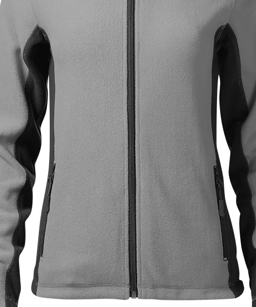 Chaqueta de mujer polar en contraste - Corte suavemente cónico