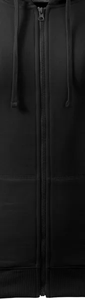 Sudadera de mujer con capucha - Cremallera del color de la sudadera.