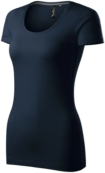 Camiseta de mujer con costuras decorativas - Camiseta de mujer para uso diario