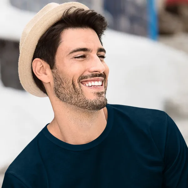 Camiseta de manga larga para hombre - Escote redondo clásico