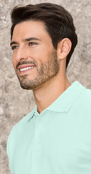 Polo holgado de hombre - cierre de 3 botones