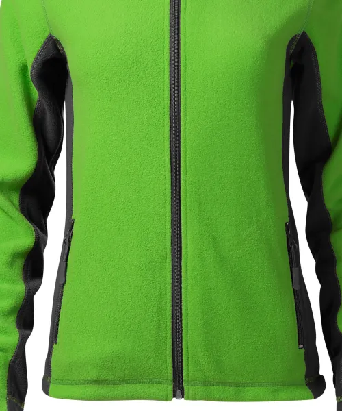 Chaqueta de mujer polar en contraste - Corte suavemente cónico